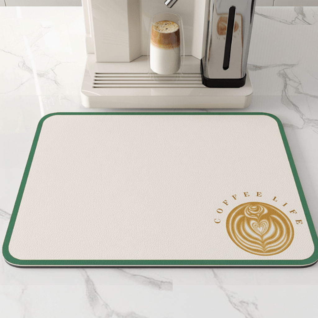 AquaNest Highly Absorbent Kitchen Counter Mat — Low-Profile Design