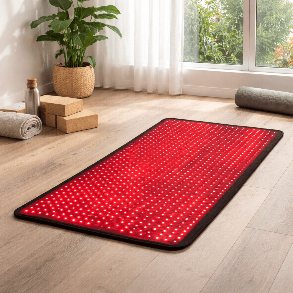 TranquilGlow Red Light Therapy Heating Pad With Radiant Infrared Heat