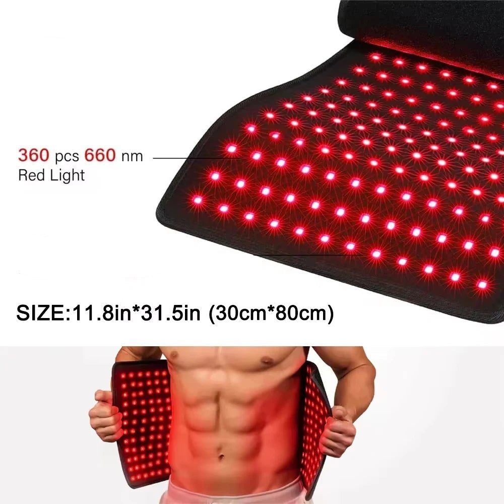 TranquilGlow Red Light Therapy Heating Pad With Radiant Infrared Heat