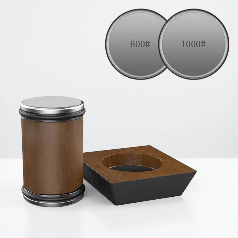 ApexSharp Rolling Knife Sharpener With Diamond Grinder And Wooden Base