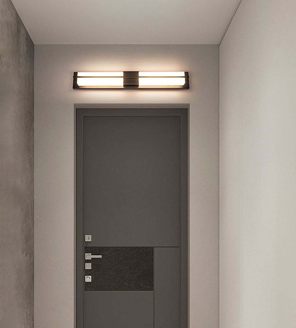 Applique murale Caspian en albâtre et laiton, luminaire à LED intégrée