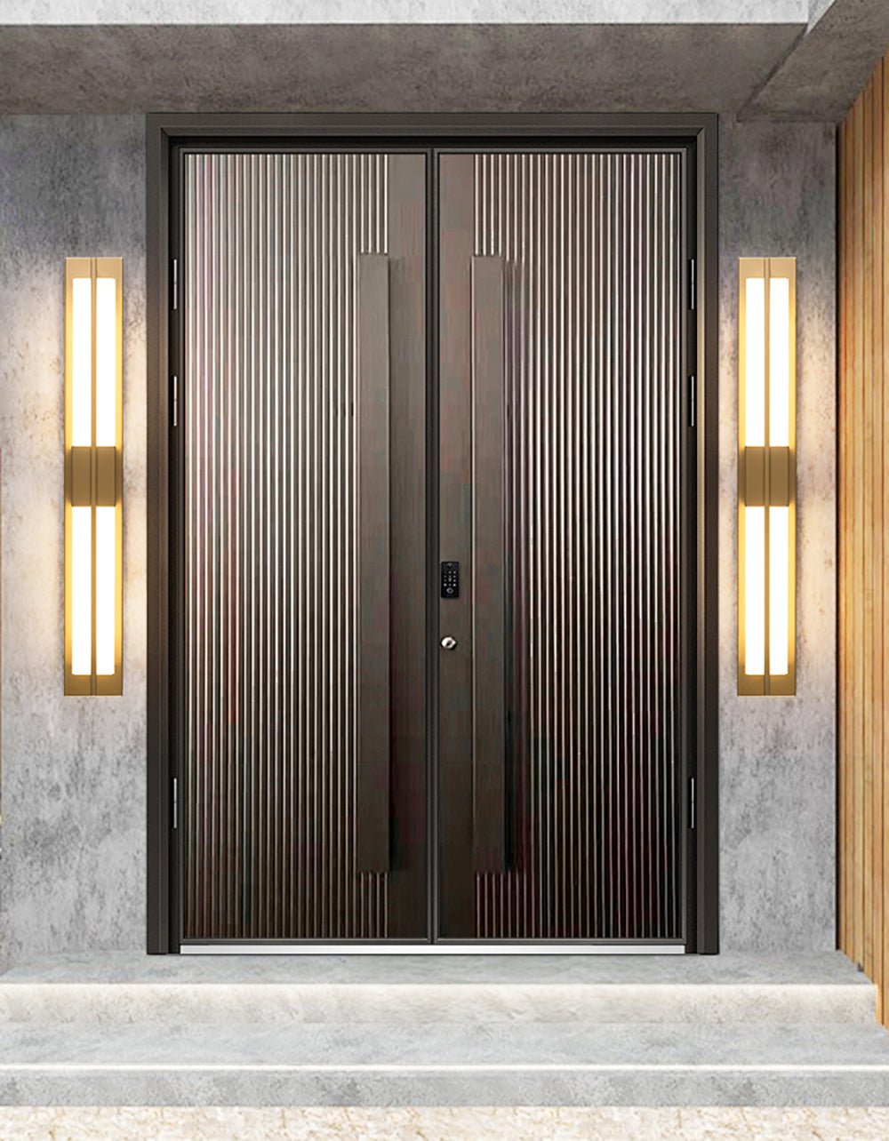 Applique murale Caspian en albâtre et laiton, luminaire à LED intégrée