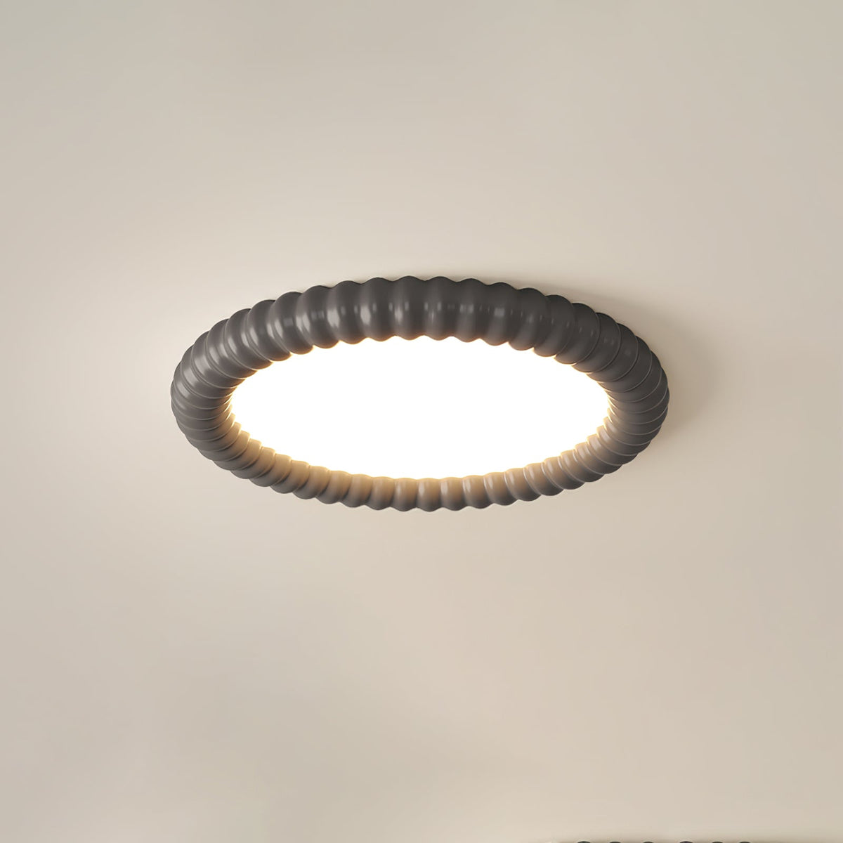 LumaWave Sculptural Ceiling Lamp With Dynamic Wavy Light Pattern
