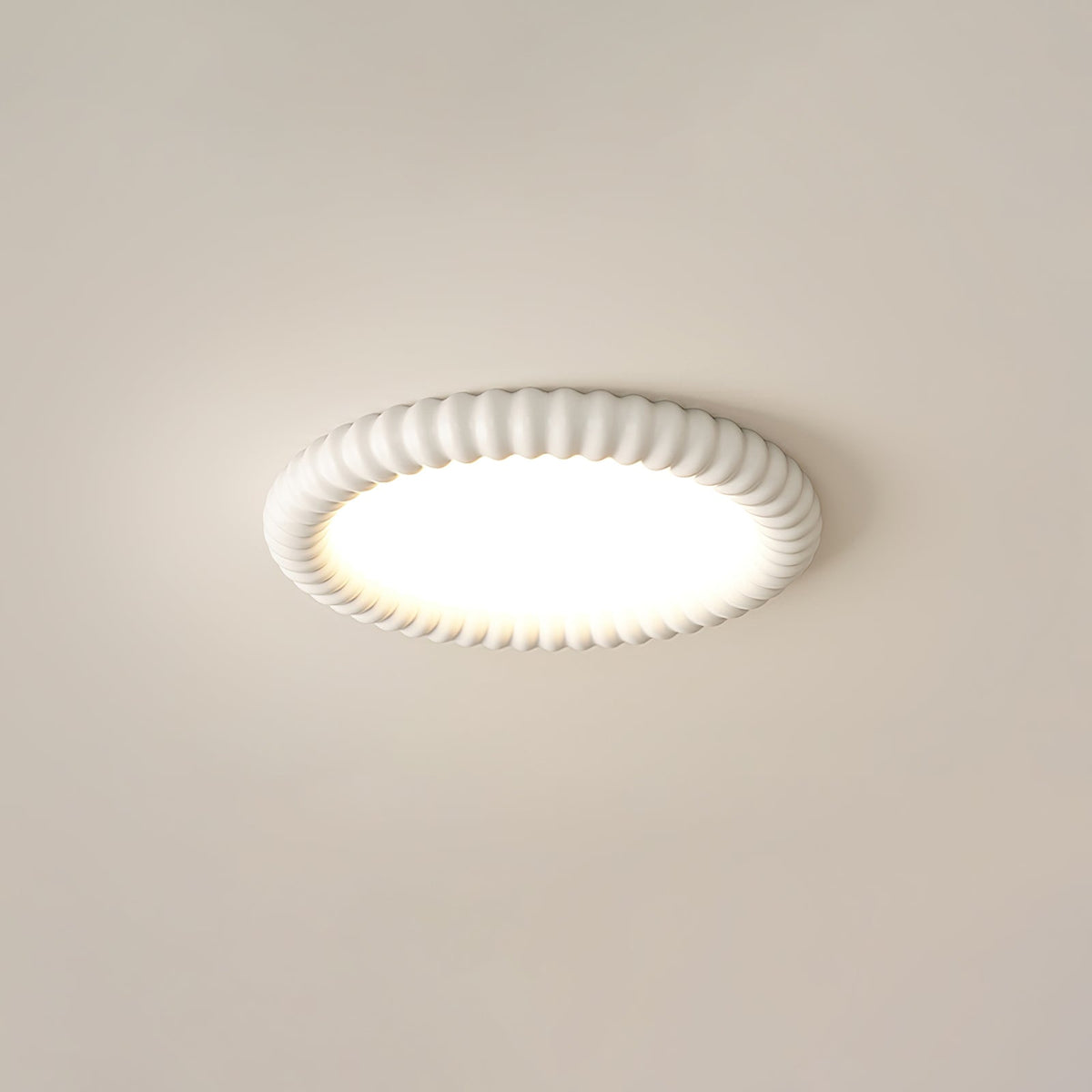 LumaWave Sculptural Ceiling Lamp With Dynamic Wavy Light Pattern