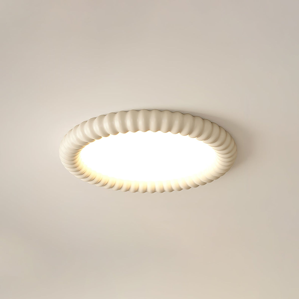 LumaWave Sculptural Ceiling Lamp With Dynamic Wavy Light Pattern
