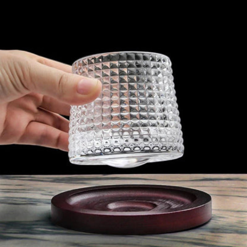 Revolving Crystal Tumbler Set for Whiskey Enthusiasts | ribuella