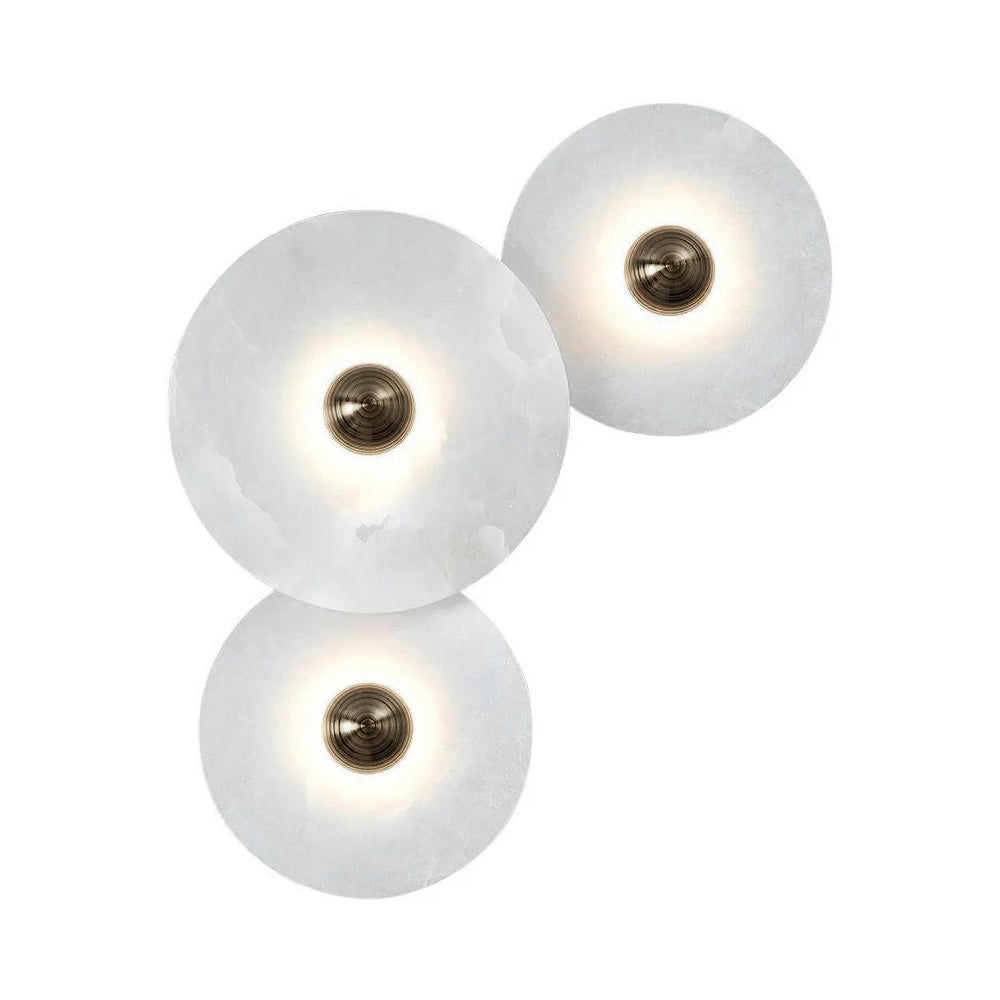 Decorative Round LED Wall Light, Gentle Flush Mount Fixture