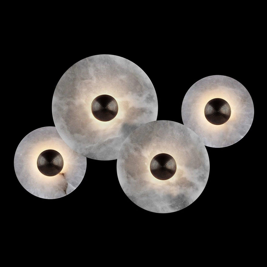 Decorative Round LED Wall Light, Gentle Flush Mount Fixture