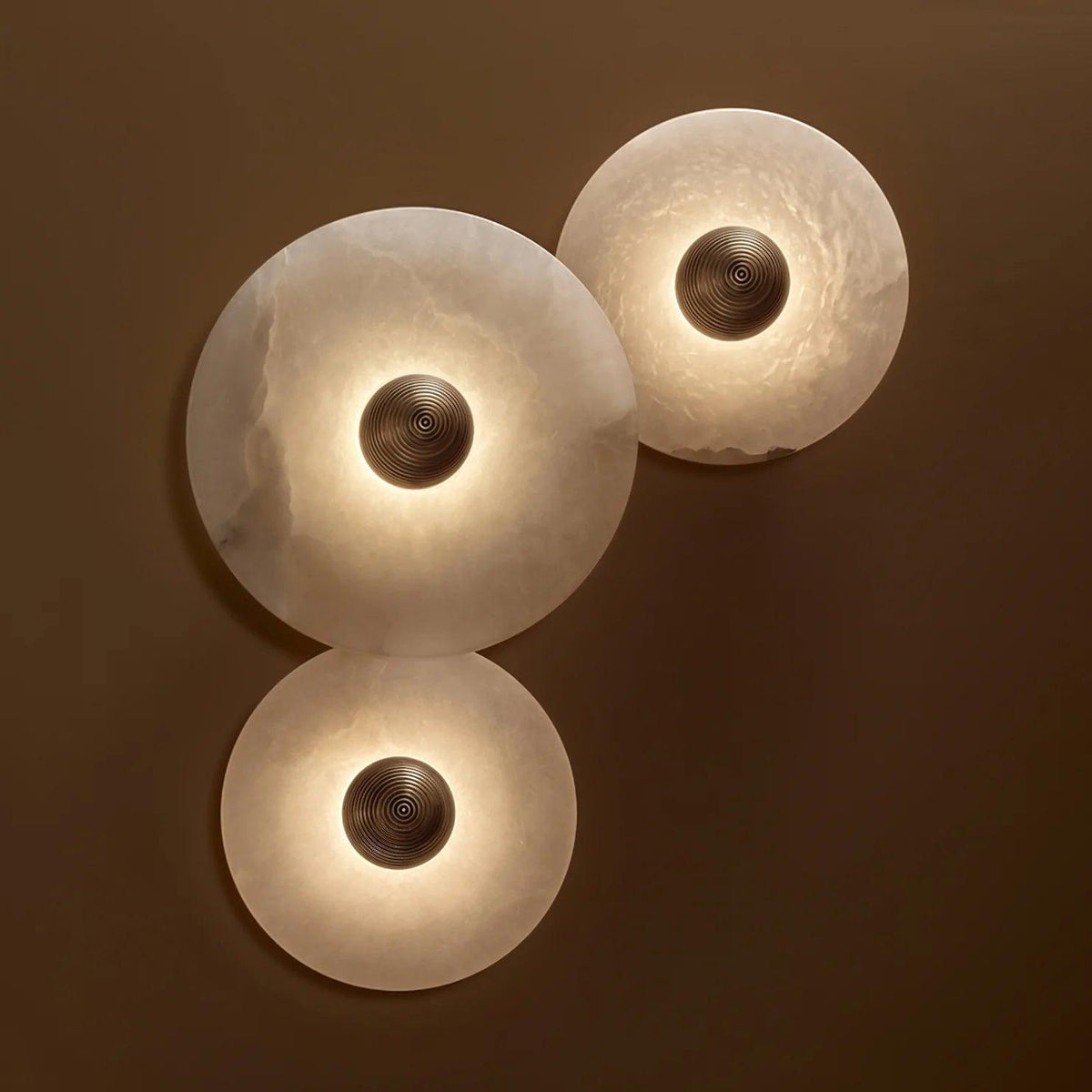 Decorative Round LED Wall Light, Gentle Flush Mount Fixture