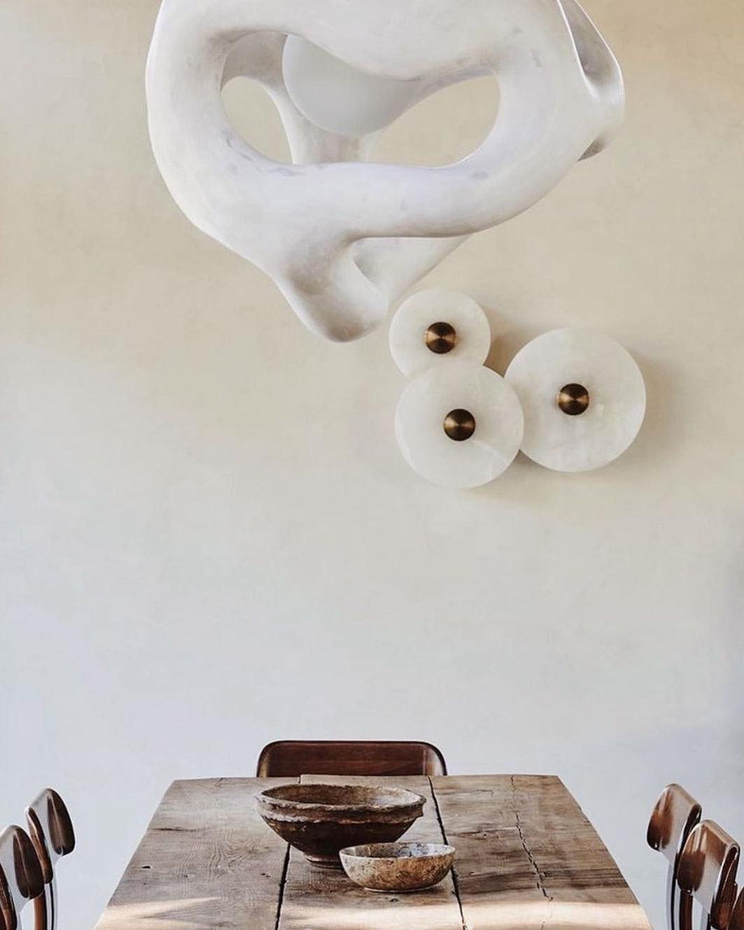 Decorative Round LED Wall Light, Gentle Flush Mount Fixture