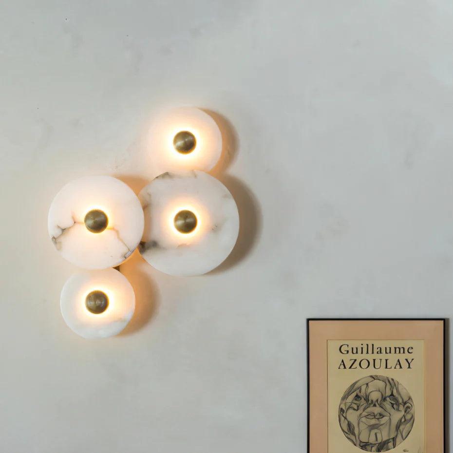 Decorative Round LED Wall Light, Gentle Flush Mount Fixture