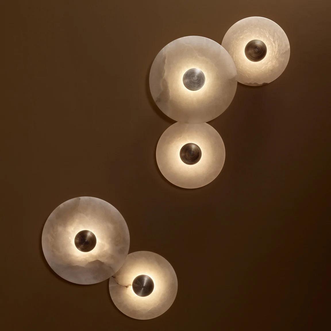 Decorative Round LED Wall Light, Gentle Flush Mount Fixture