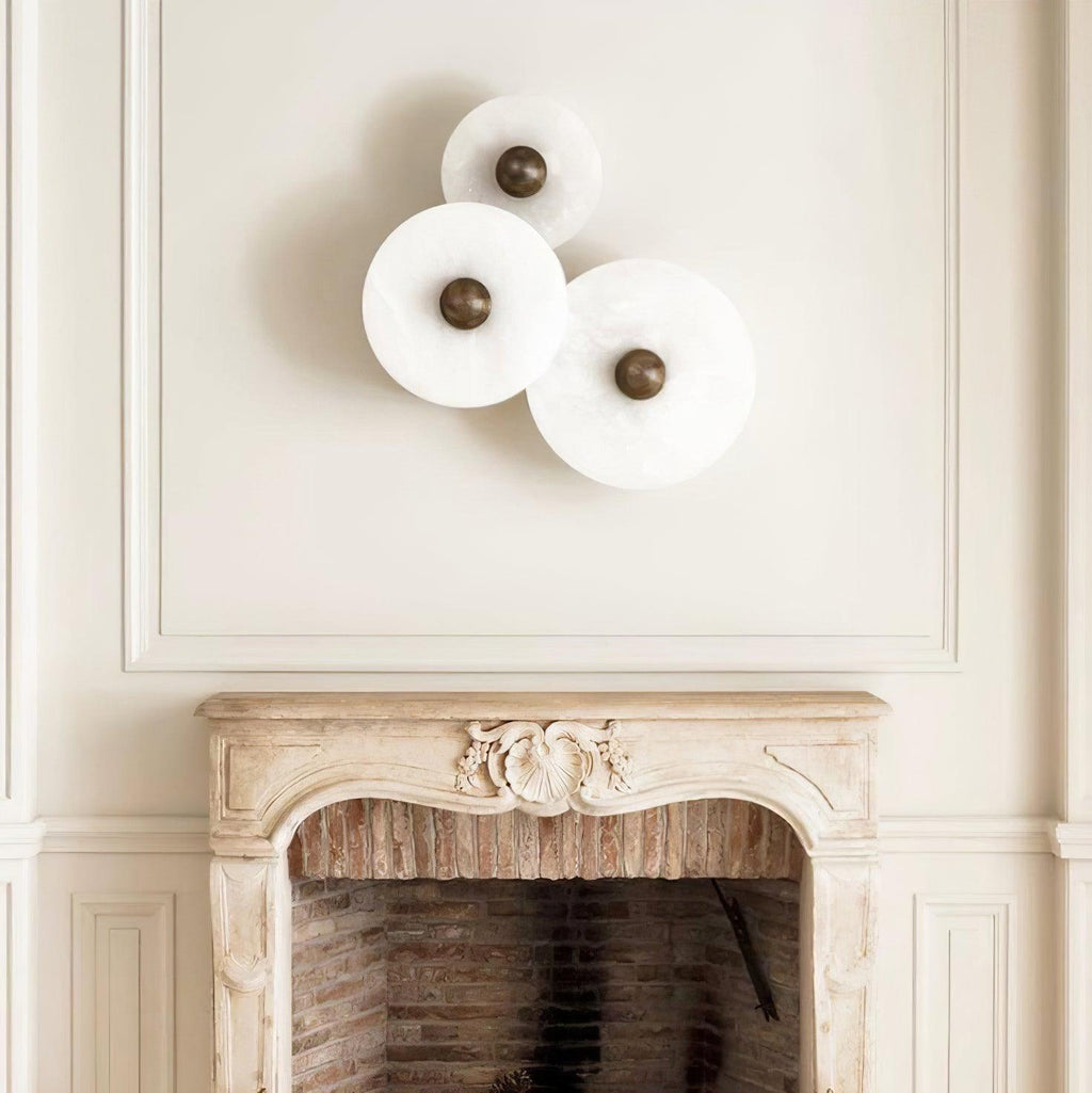 Decorative Round LED Wall Light, Gentle Flush Mount Fixture