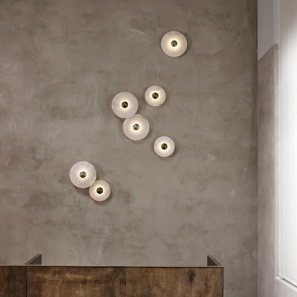 Decorative Round LED Wall Light, Gentle Flush Mount Fixture
