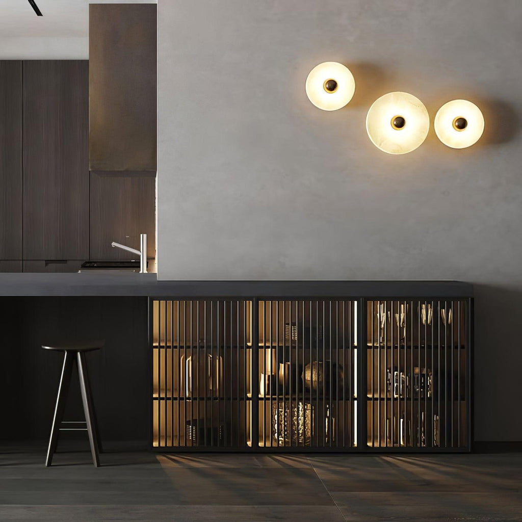 Decorative Round LED Wall Light, Gentle Flush Mount Fixture