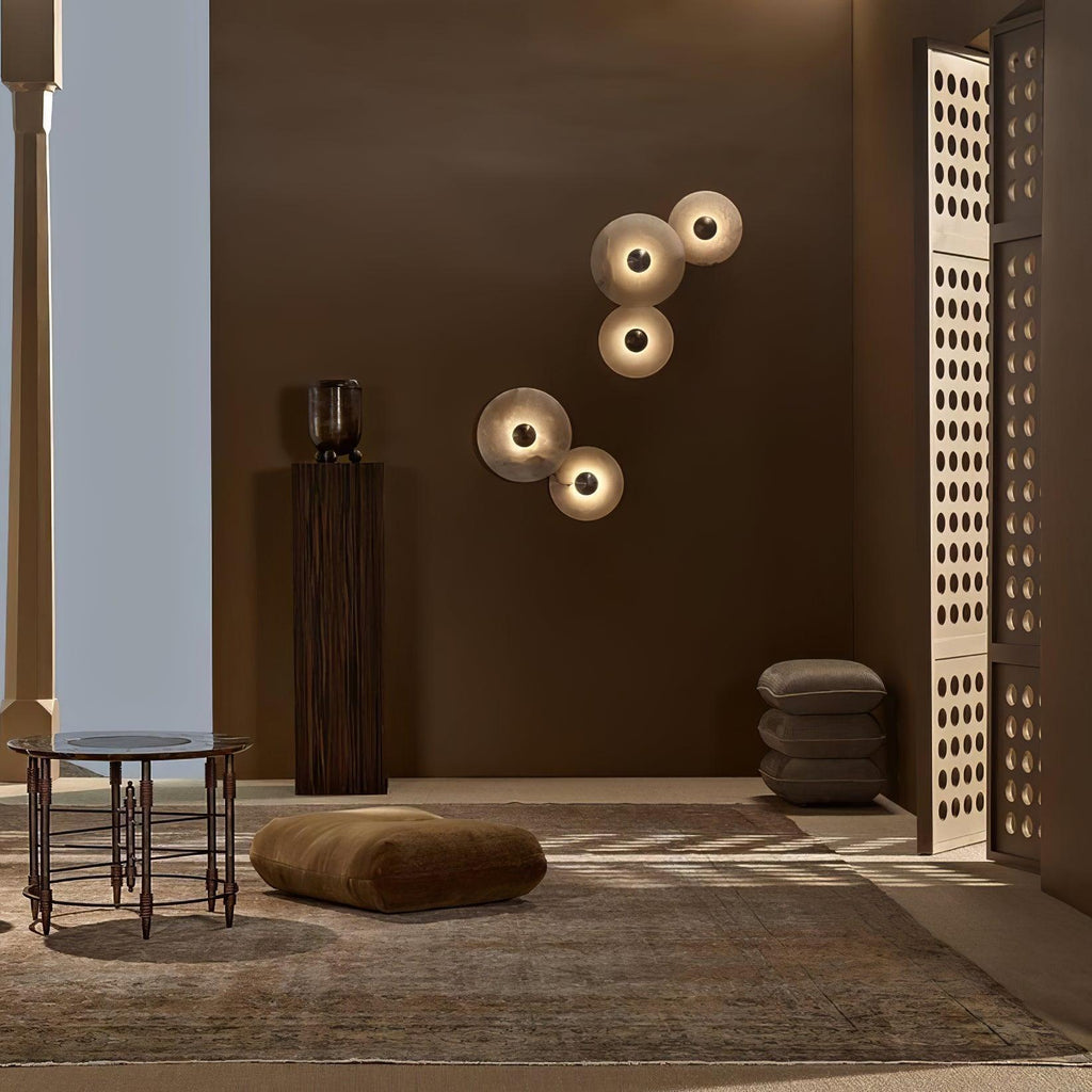 Decorative Round LED Wall Light, Gentle Flush Mount Fixture