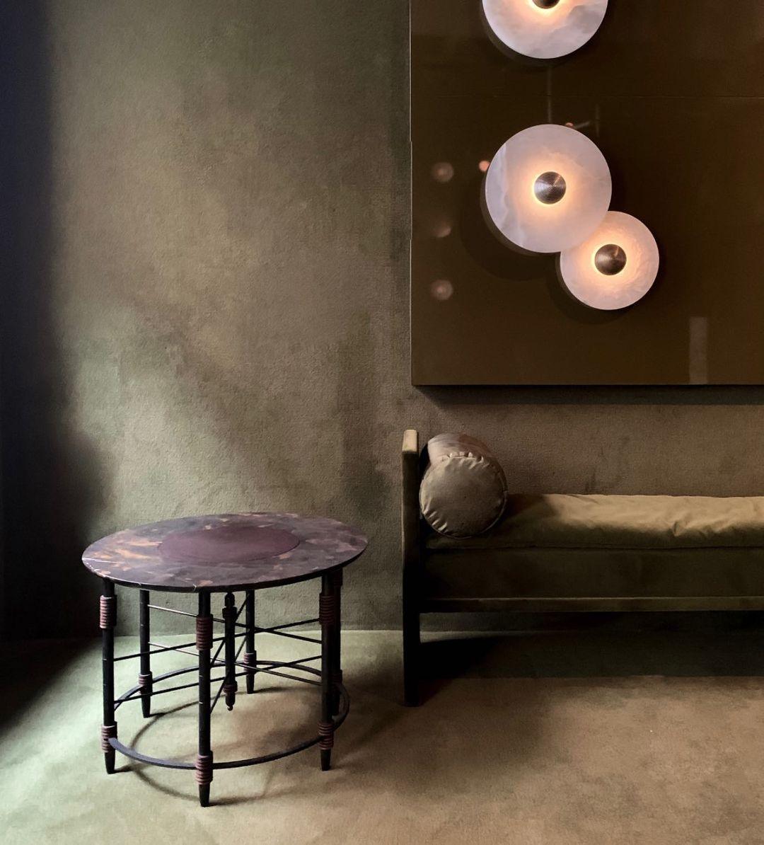 Decorative Round LED Wall Light, Gentle Flush Mount Fixture