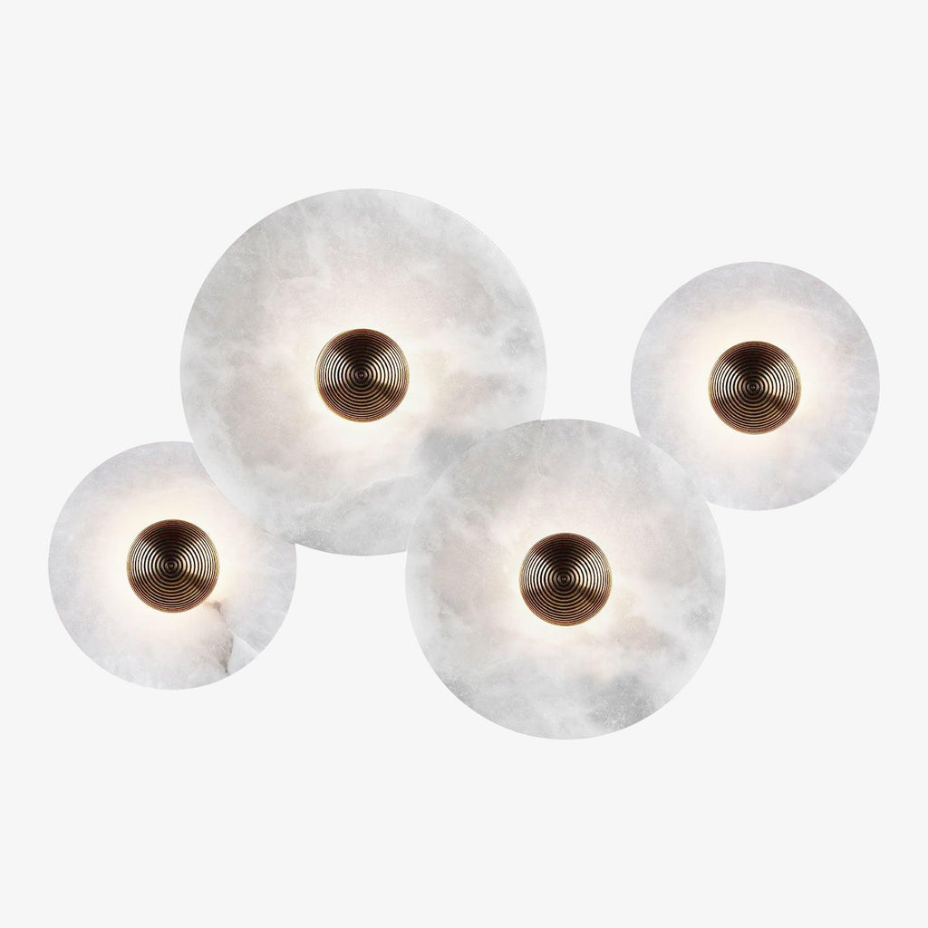 Decorative Round LED Wall Light, Gentle Flush Mount Fixture
