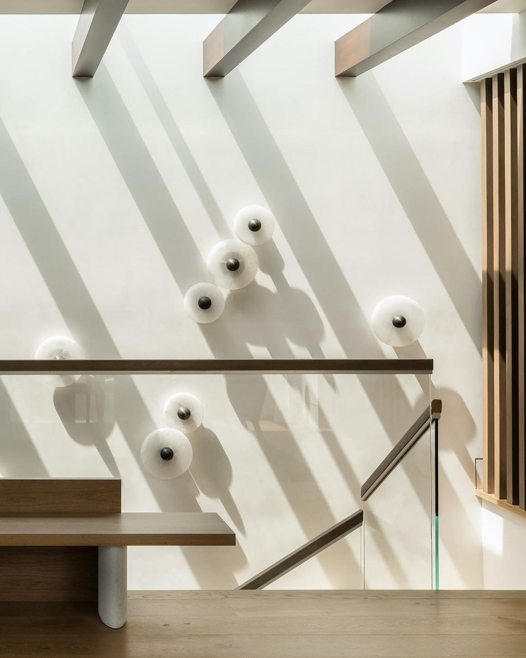 Decorative Round LED Wall Light, Gentle Flush Mount Fixture