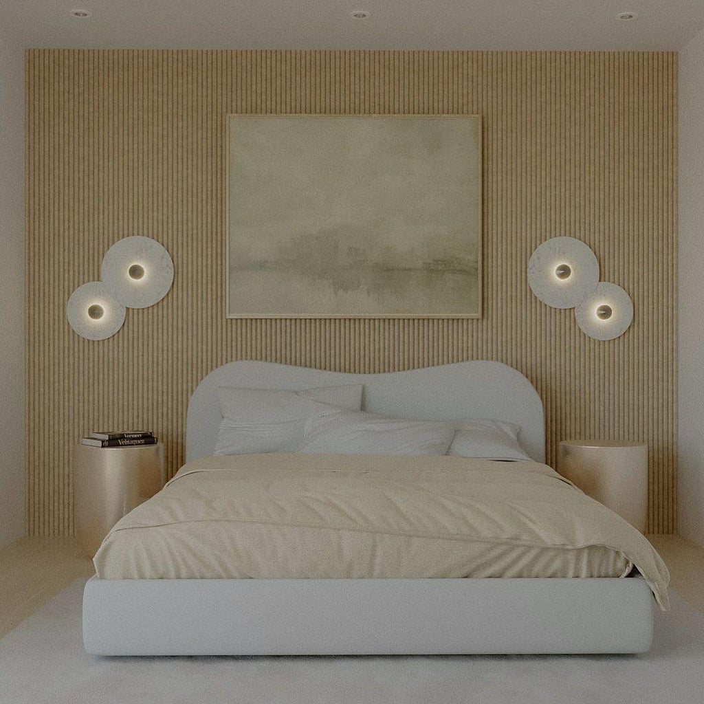 Decorative Round LED Wall Light, Gentle Flush Mount Fixture