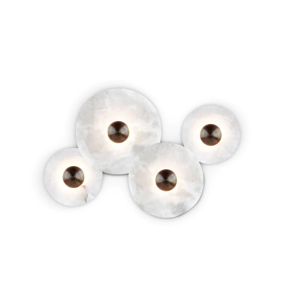 Decorative Round LED Wall Light, Gentle Flush Mount Fixture