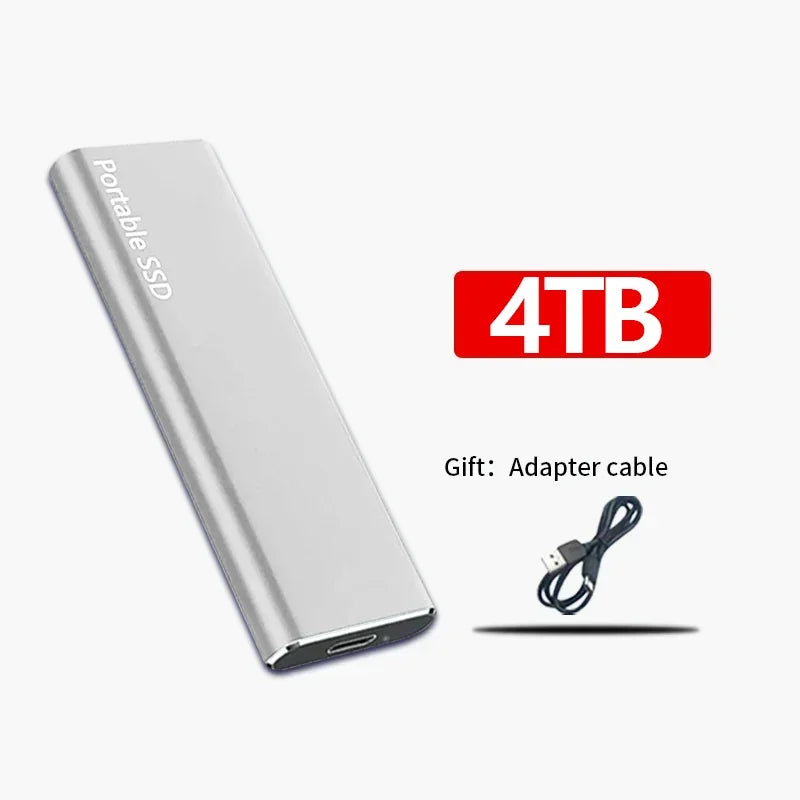 Portable External SSD High Speed Storage Drive USB 3.2 Slim