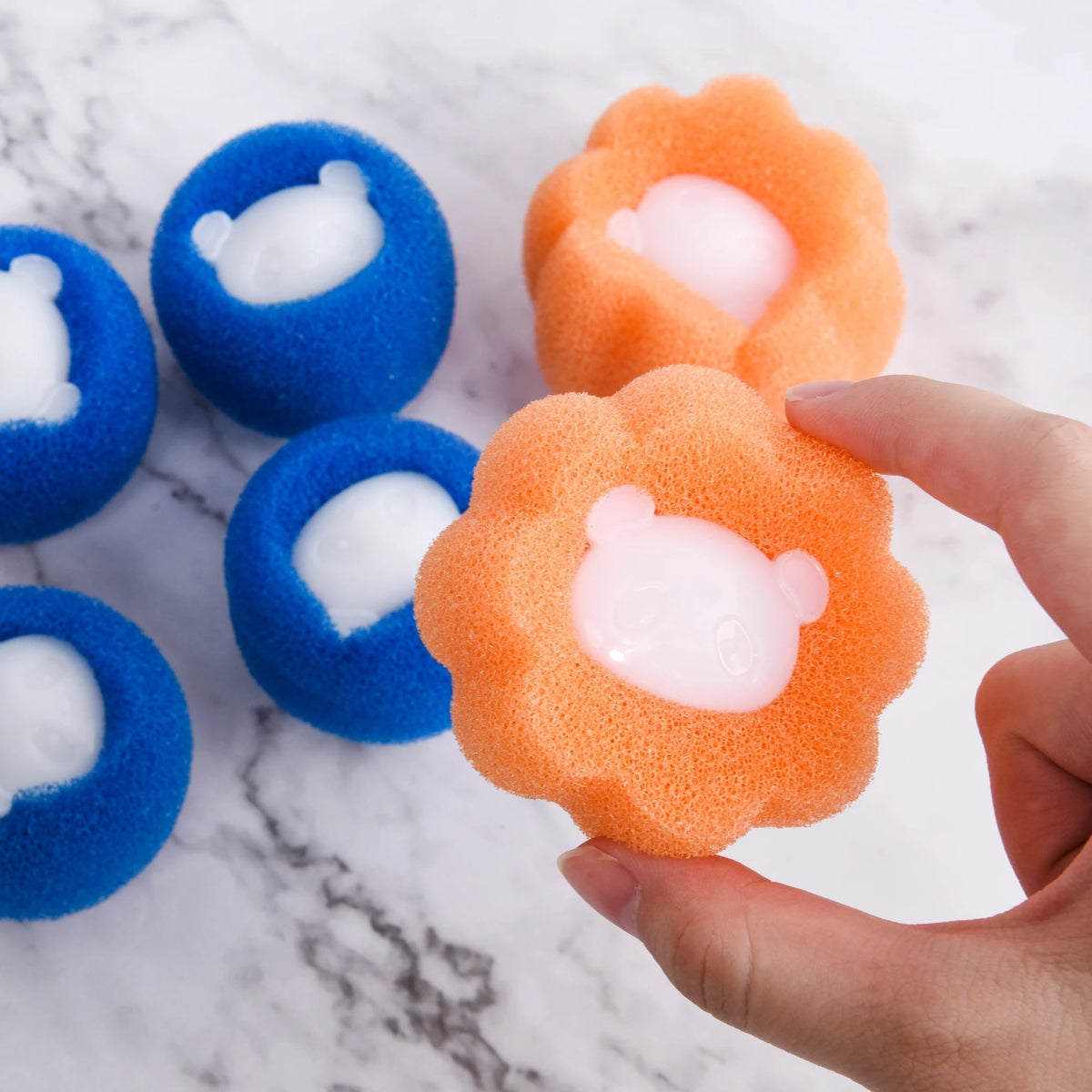 Set of 6 Laundry Balls for Pet Hair Removal – Hair-Free Washing | ribuella