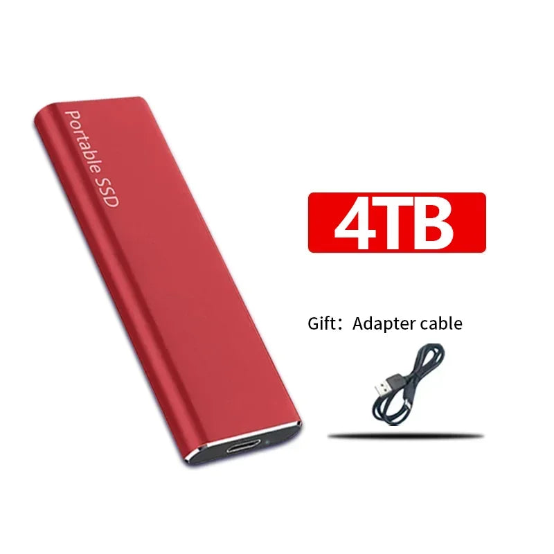 Portable External SSD High Speed Storage Drive USB 3.2 Slim