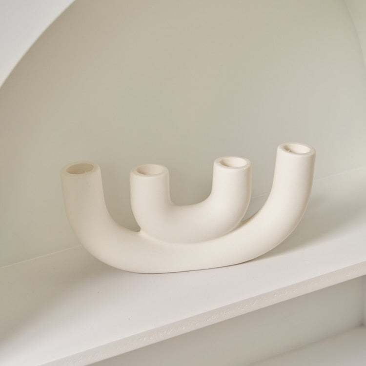 U-Shaped Ceramic Candle Holder | ribuella