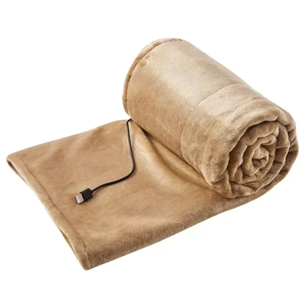 WarmGlide USB Warming Blanket — 3 Heat Settings, Portable Throw