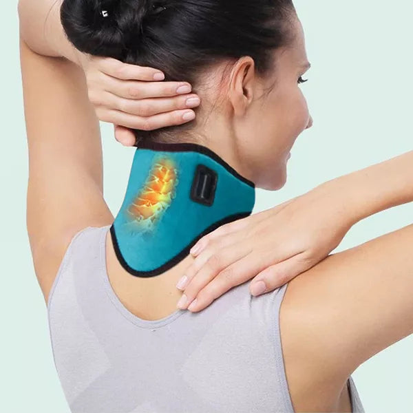 لفافة عنق كهربائية قابلة للتعديل ومدفّأة، ملاءمة مريحة وعلاج حراري لطيف