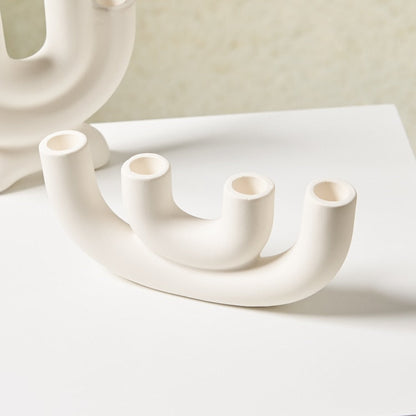 U-Shaped Ceramic Candle Holder | ribuella