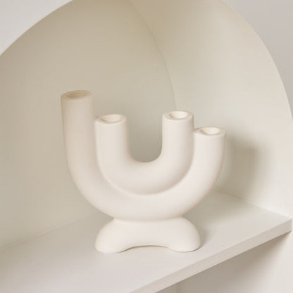 U-Shaped Ceramic Candle Holder | ribuella