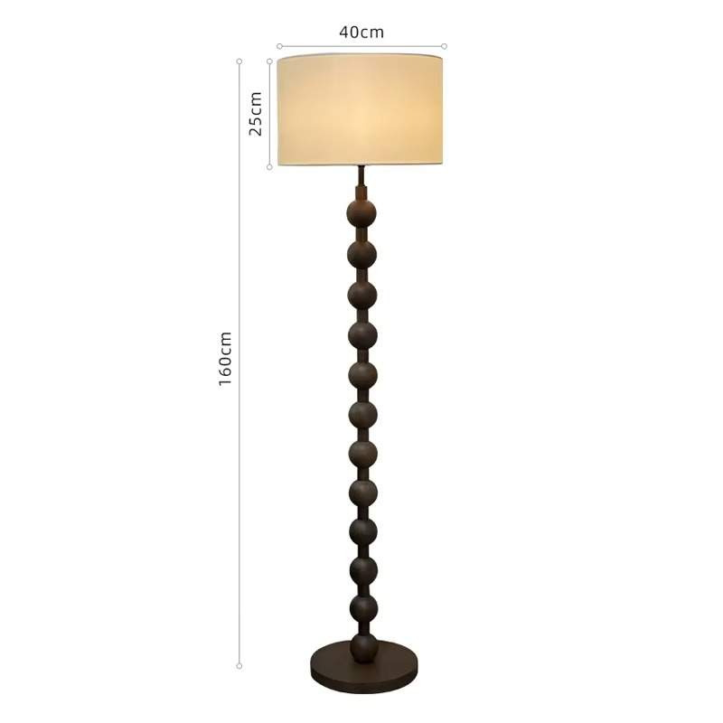 Hoshi Japandi-Stehleuchte im Holzdesign mit warmem Stimmungslicht