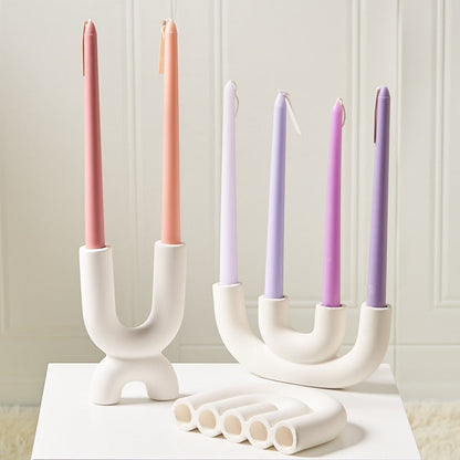 U-Shaped Ceramic Candle Holder | ribuella