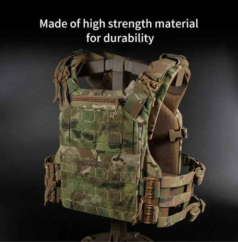 Vanguard Armor Carrier Modular Vest — Quick Release Laser Cut MOLLE