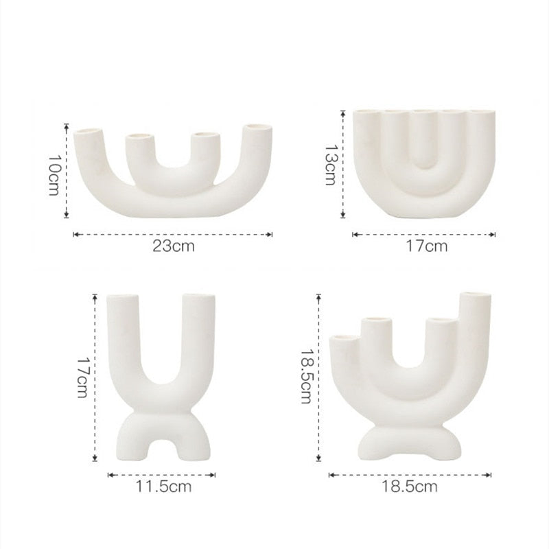 U-Shaped Ceramic Candle Holder | ribuella