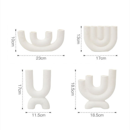U-Shaped Ceramic Candle Holder | ribuella