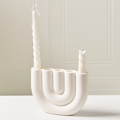 U-Shaped Ceramic Candle Holder | ribuella