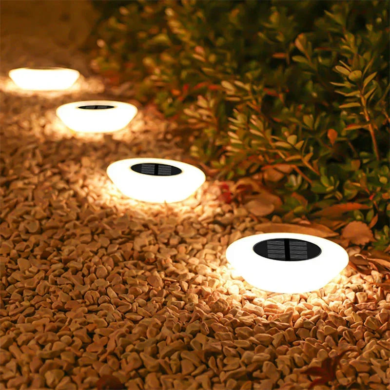 מארז של 4 מנורות סולאריות לנוף – 14 נוריות LED עם תאורה ב-360 מעלות | ribuella