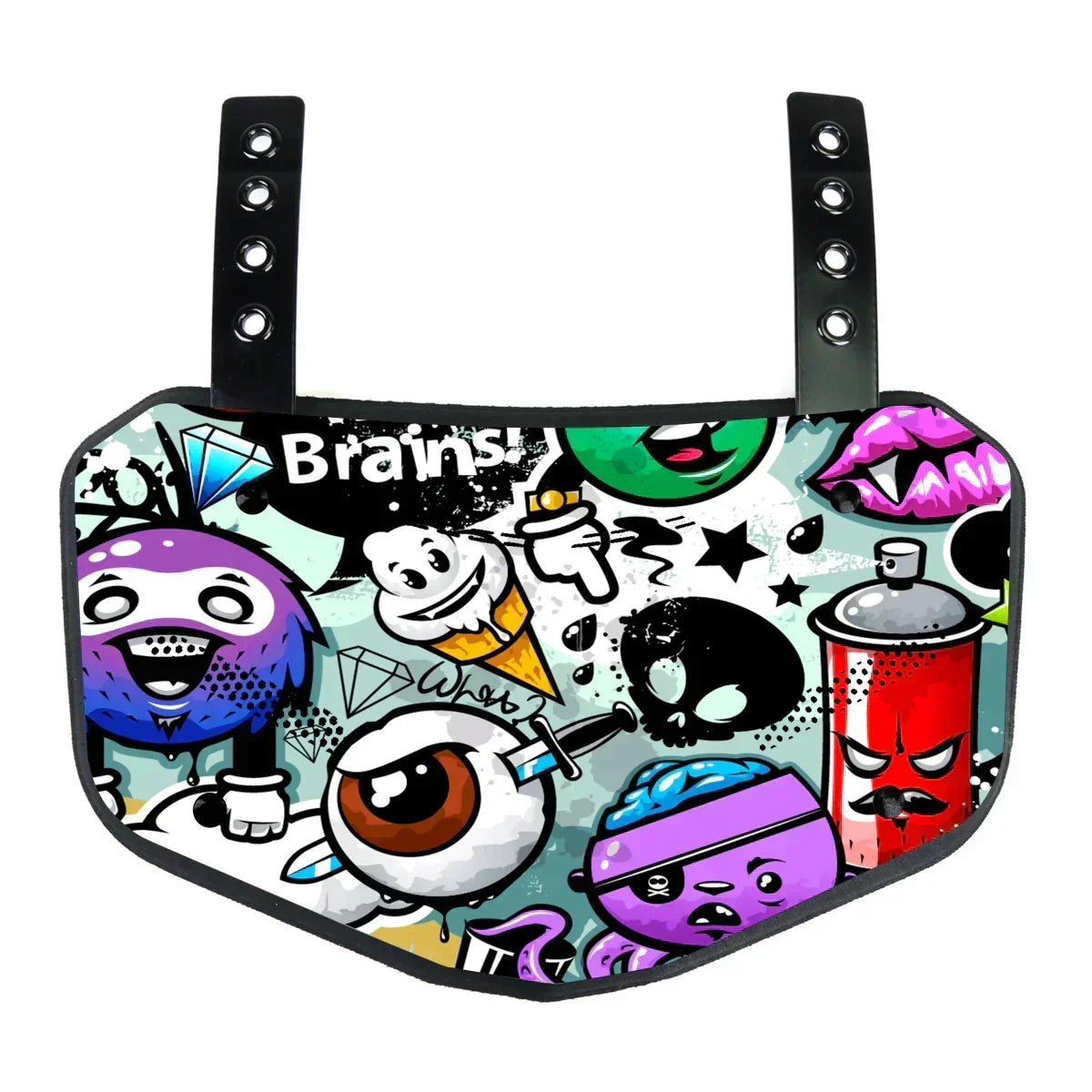 GRIDGUARD Anatomical Back Plate — Shock-Absorbing, Ventilated