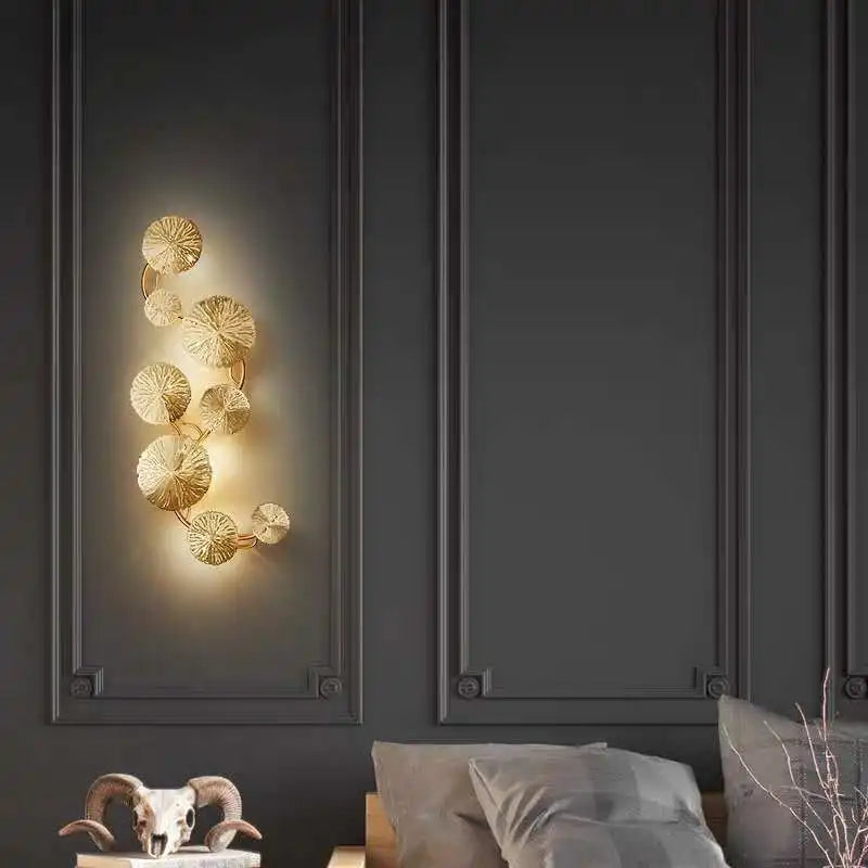 SylvaLeaf vegglampe med lotusblad og varmt, stemningsfullt LED-lys