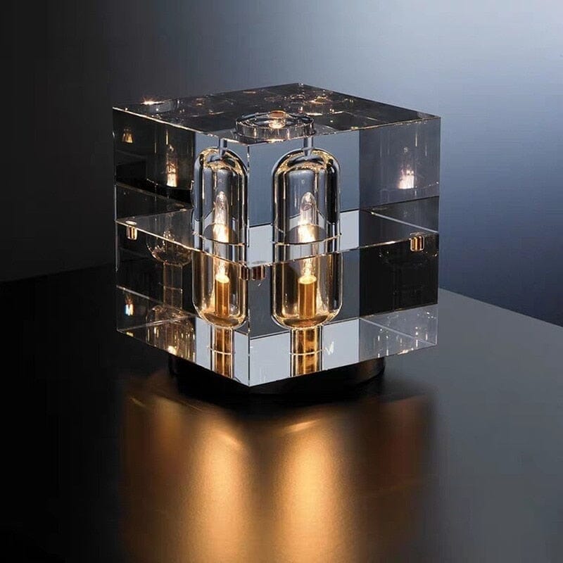 AstraLume Nordic Crystal LED Desk Lamp, Elegant Light Accent