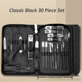 Stainless Steel 30-Piece Nail Care Kit with Portable Case | ribuella