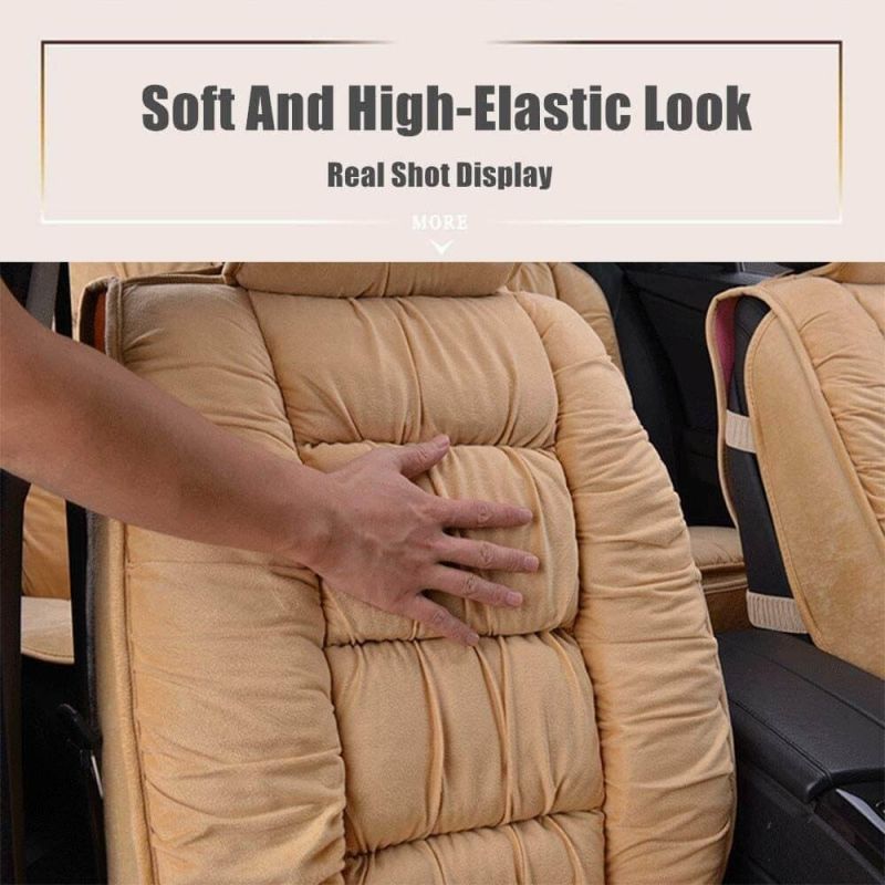 Funda acolchada corta de felpa para asiento de coche - Mayor comodidad | ribuella