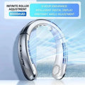 Rechargeable USB Neck Fan 8000mAh LED Display Hands-Free Design