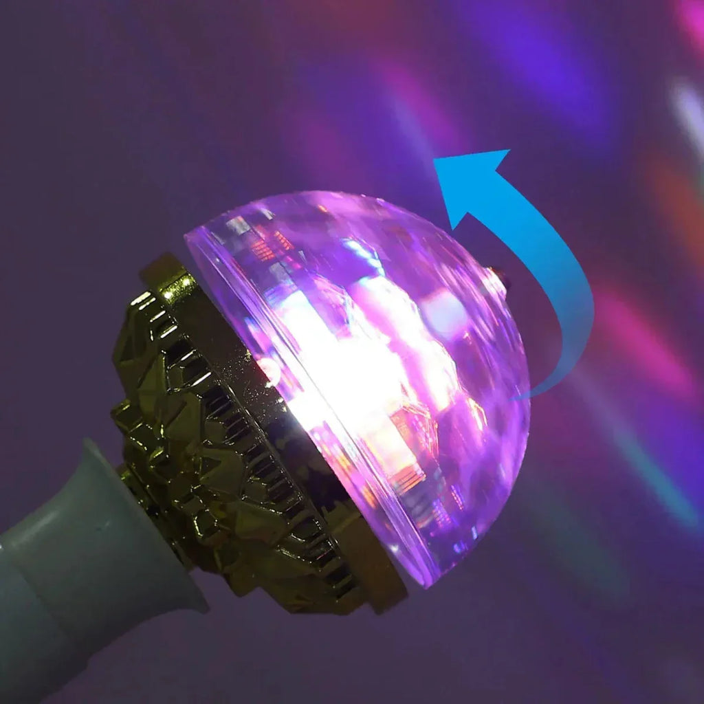 2er-Set drehbare E27-RGB-LED-Discolampen | ribuella