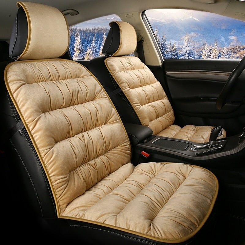 Funda acolchada corta de felpa para asiento de coche - Mayor comodidad | ribuella