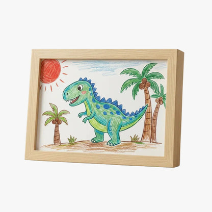 Timeless Wooden-Style Display Frame with Hidden Compartment | ribuella