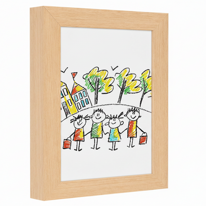 Timeless Wooden-Style Display Frame with Hidden Compartment | ribuella